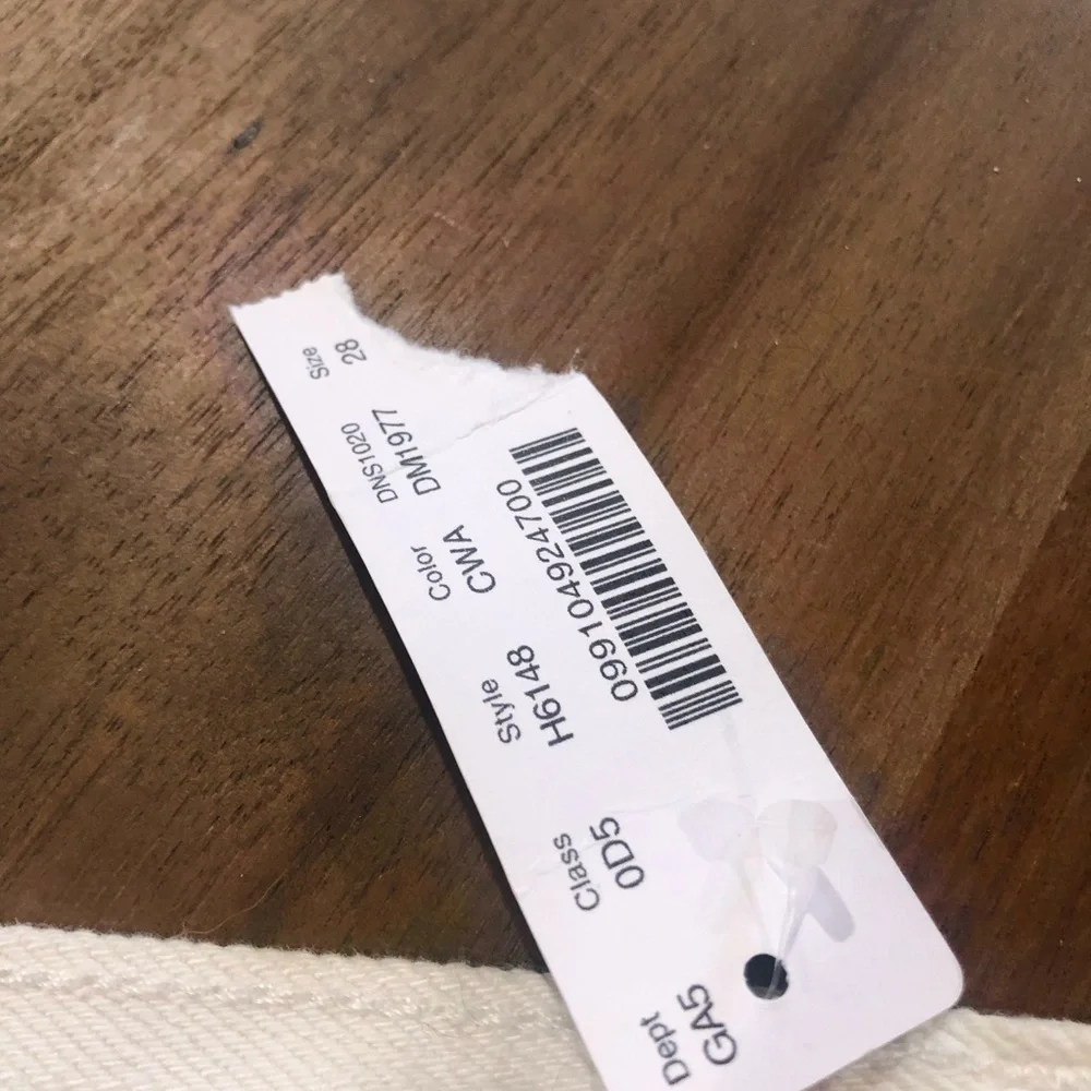 NWT J. Crew White Denim Mini Skirt 28